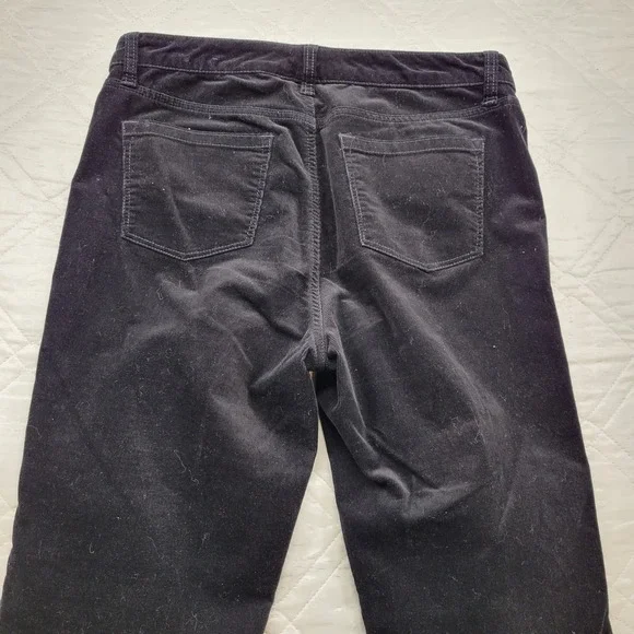 Talbots High Rise Straight leg black corduroy pants size 10 - Picture 6 of 6